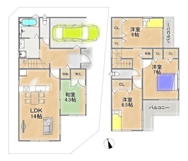 枚方市長尾谷町３丁目の新築一戸建