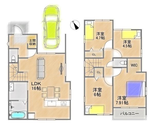 京都市伏見区淀下津町の新築一戸建