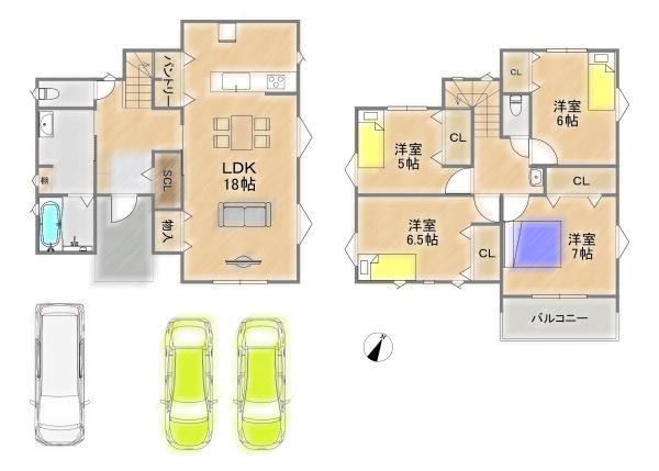 京田辺市三山木柚ノ木の新築一戸建