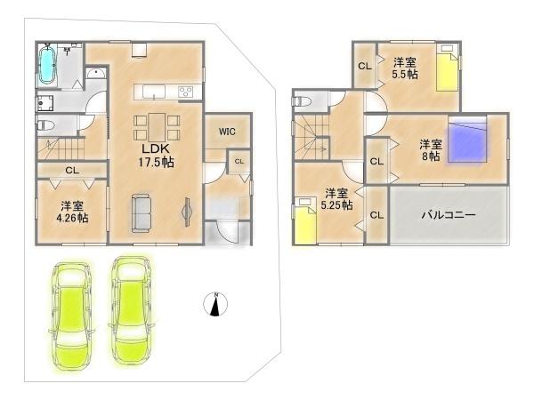 相楽郡精華町大字菅井小字西ノ辻の新築一戸建