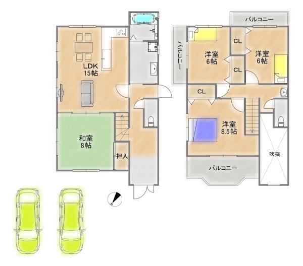 宇治市五ケ庄芝ノ東の中古一戸建