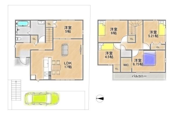 京都市伏見区深草大亀谷万帖敷町の新築一戸建