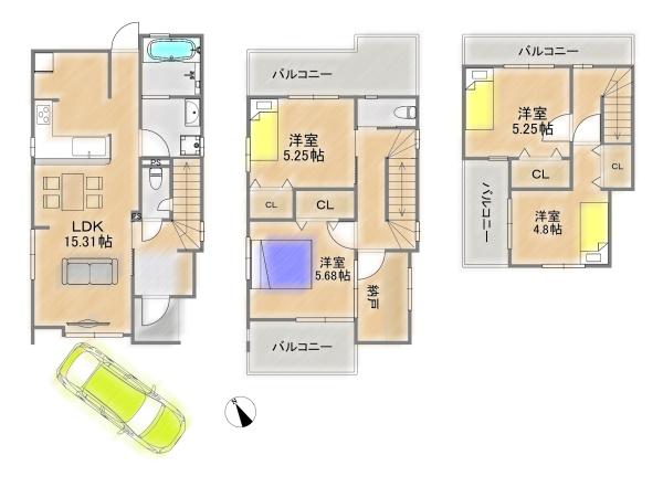 枚方市堂山２丁目の新築一戸建