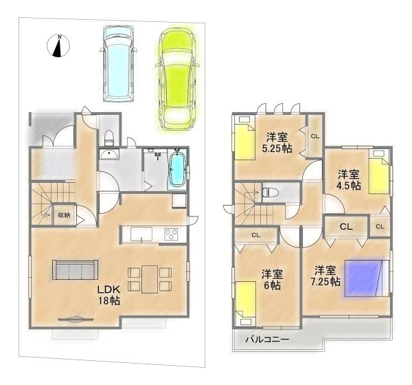 枚方市渚栄町の新築一戸建