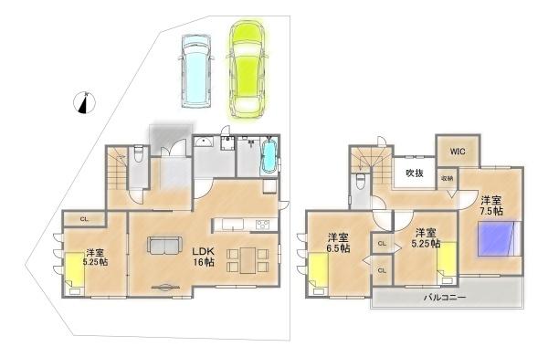 枚方市渚栄町の新築一戸建