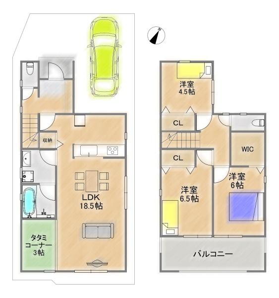 交野市私市６丁目の新築一戸建