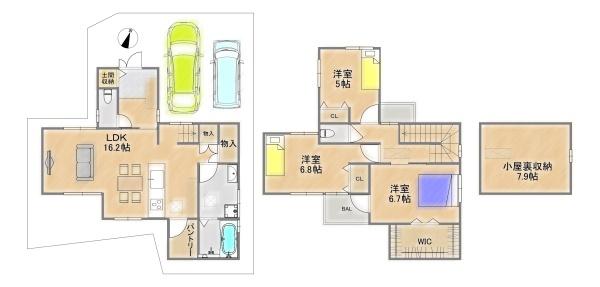 交野市私部１丁目の新築一戸建