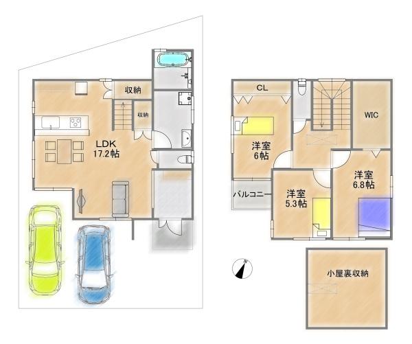 交野市私部１丁目の新築一戸建