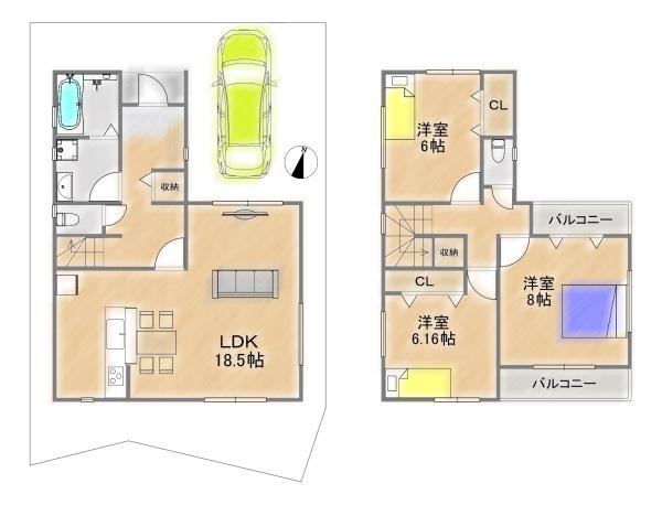 交野市私市４丁目の新築一戸建