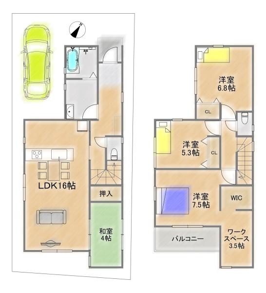 枚方市桜町の新築一戸建