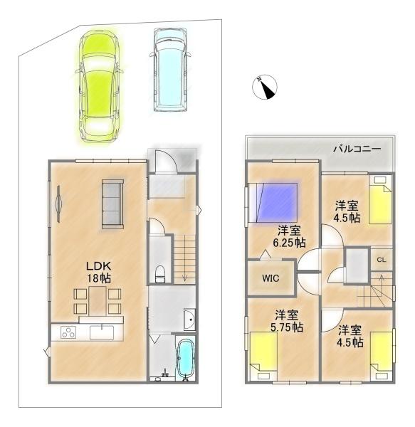 枚方市長尾台３丁目の新築一戸建