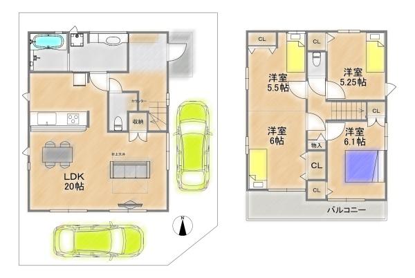 枚方市北片鉾町の新築一戸建