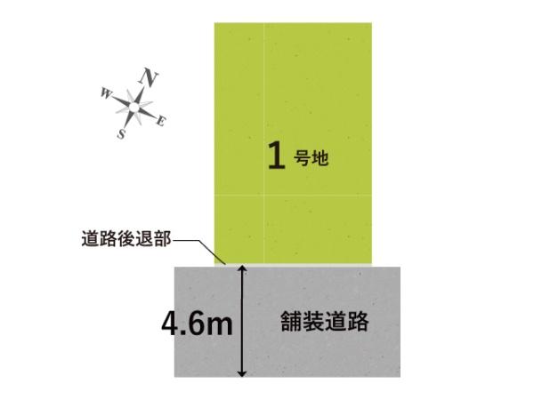 交野市私部4丁目の新築一戸建(区画図)