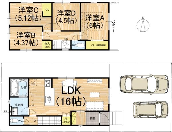 城陽市寺田宮ノ谷の新築一戸建