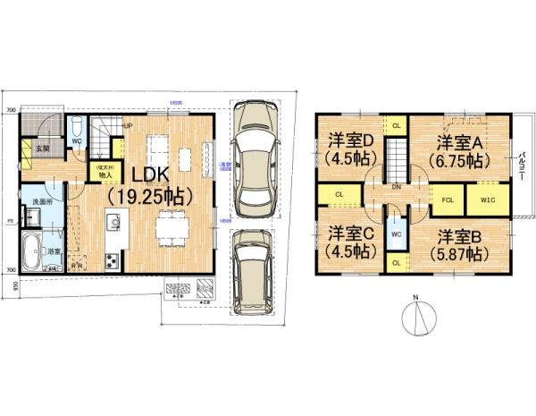 城陽市富野南清水の新築一戸建