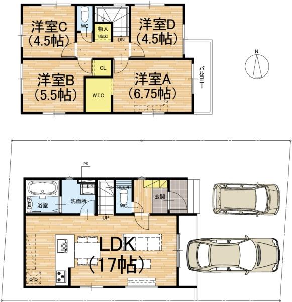 城陽市寺田尼塚の新築一戸建