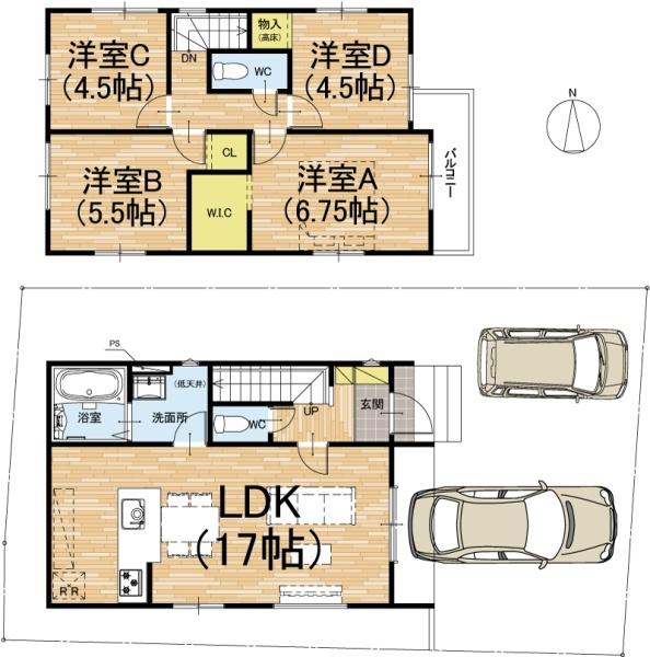 城陽市寺田尼塚の新築一戸建