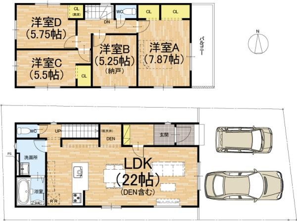 城陽市富野堀口の新築一戸建
