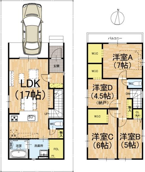 京田辺市草内八田の新築一戸建