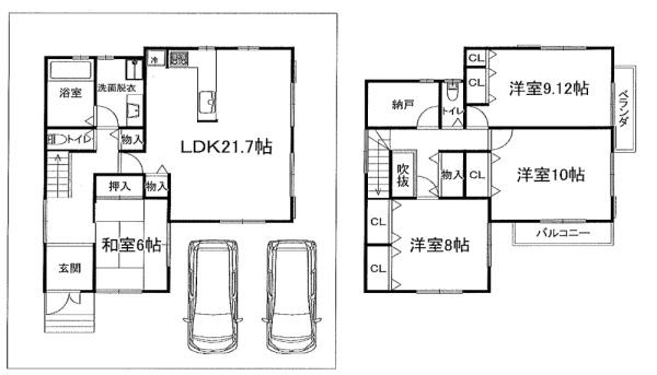 木津川市州見台６丁目の中古一戸建て