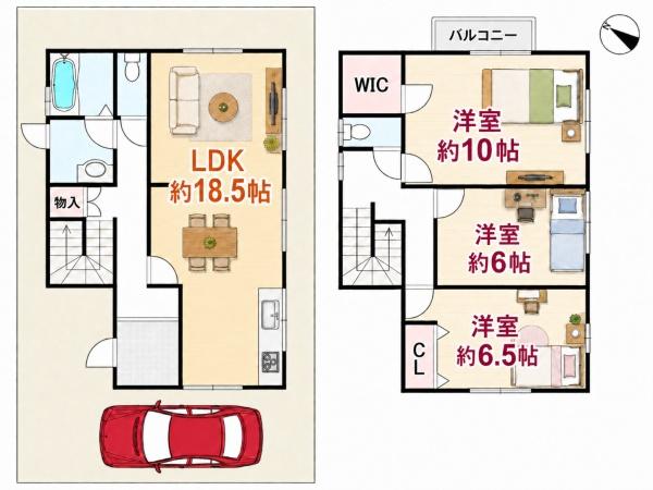 枚方市山之上北町の中古一戸建
