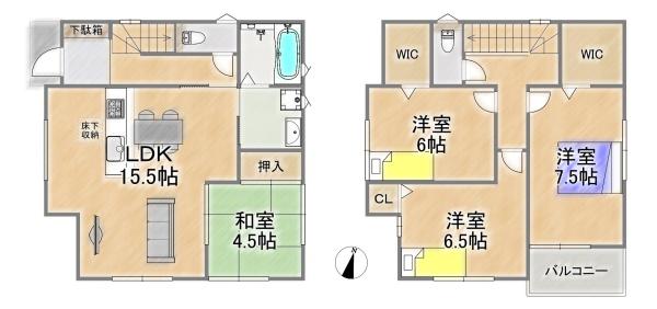 川西市一庫３丁目の新築一戸建