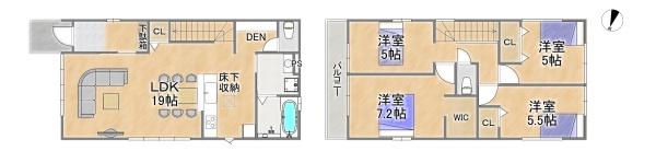 豊中市長興寺北３丁目の中古一戸建