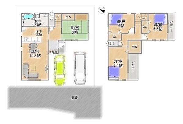 川西市西畦野２丁目の新築一戸建