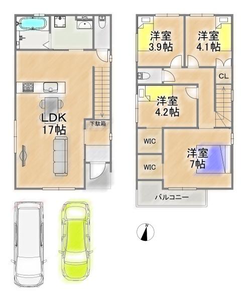 箕面市外院３丁目の新築一戸建