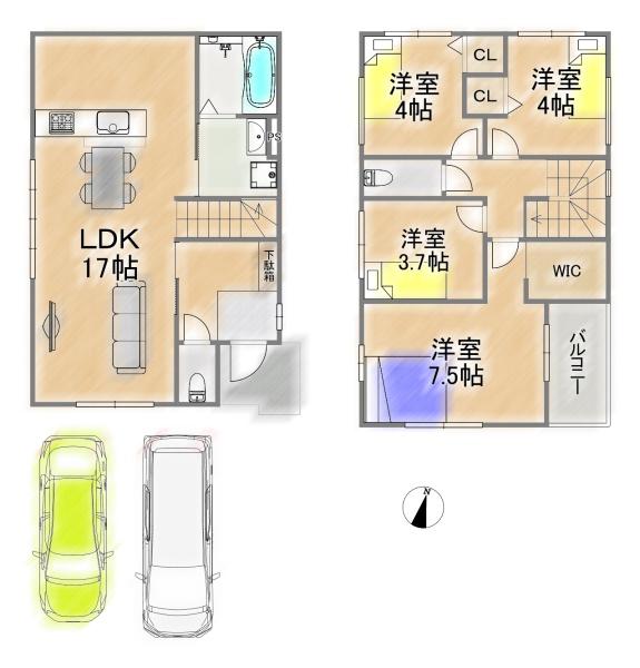 箕面市外院３丁目の新築一戸建