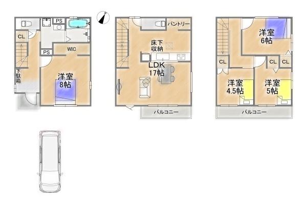 箕面市外院３丁目の新築一戸建