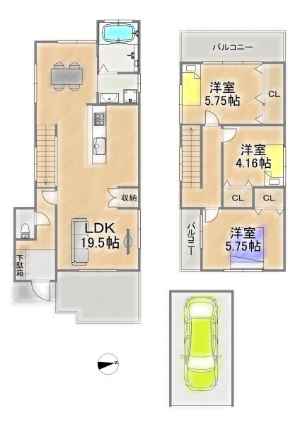 高槻市富田町４丁目の中古一戸建