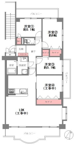 ハイロイヤル緑地公園　B棟