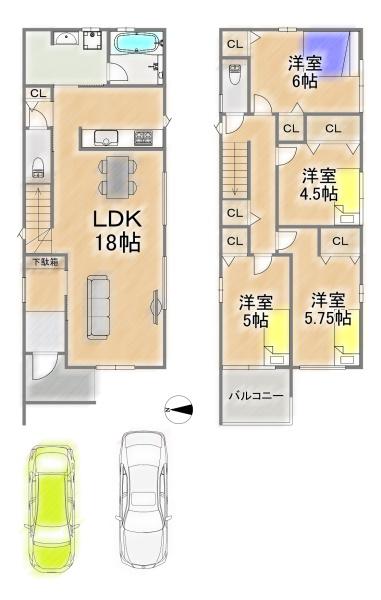 尼崎市稲葉荘２丁目の新築一戸建