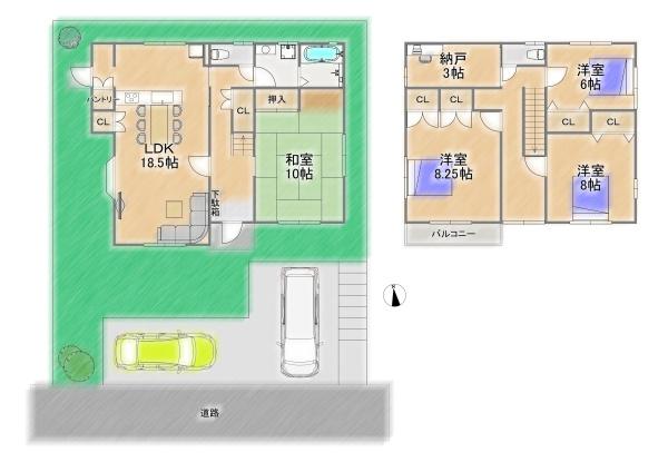 川西市緑台４丁目の中古一戸建