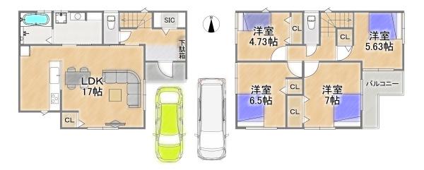 川西市見野１丁目の新築一戸建