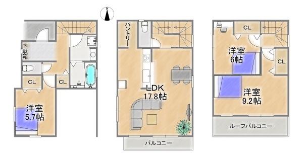 池田市桃園１丁目の新築一戸建