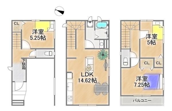 大阪市淀川区塚本３丁目の新築一戸建