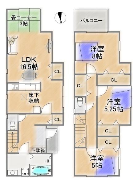 茨木市上野町の新築一戸建