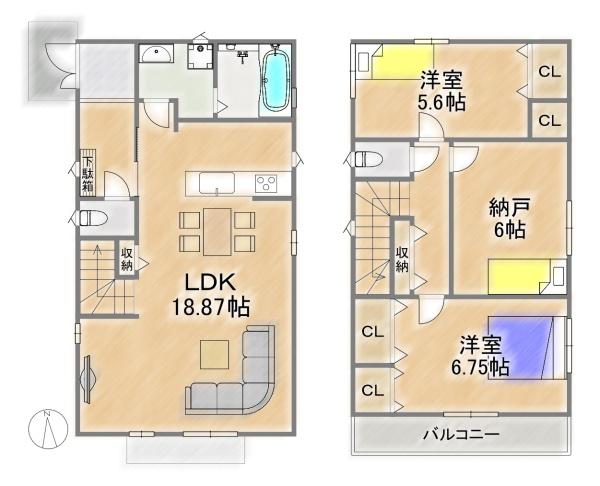 箕面市今宮４丁目の新築一戸建
