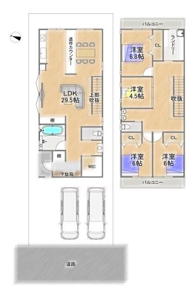 豊中市上野東３丁目の新築一戸建