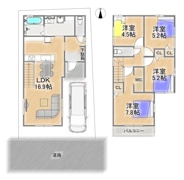 豊中市中桜塚１丁目の新築一戸建