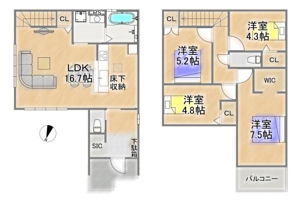 池田市旭丘３丁目の新築一戸建