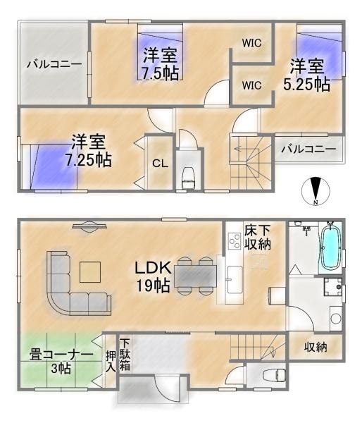 茨木市上野町の新築一戸建
