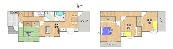 枚方市星丘２丁目の中古一戸建て