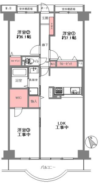 シャンテ川西4号棟