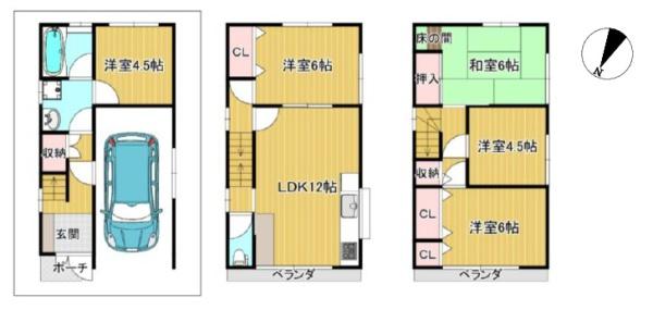 摂津市正雀３丁目の中古一戸建