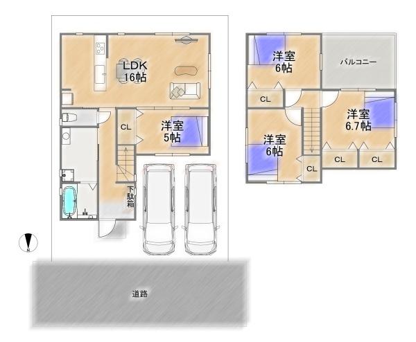 茨木市目垣１丁目の新築一戸建