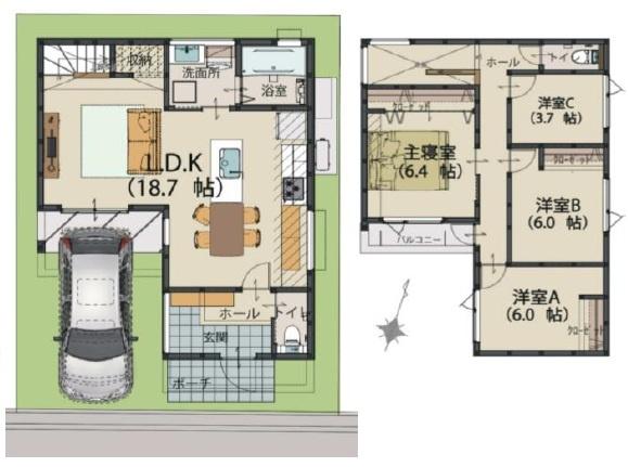 箕面市瀬川４丁目の新築一戸建