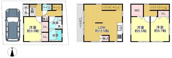 吹田市原町４丁目の中古一戸建て
